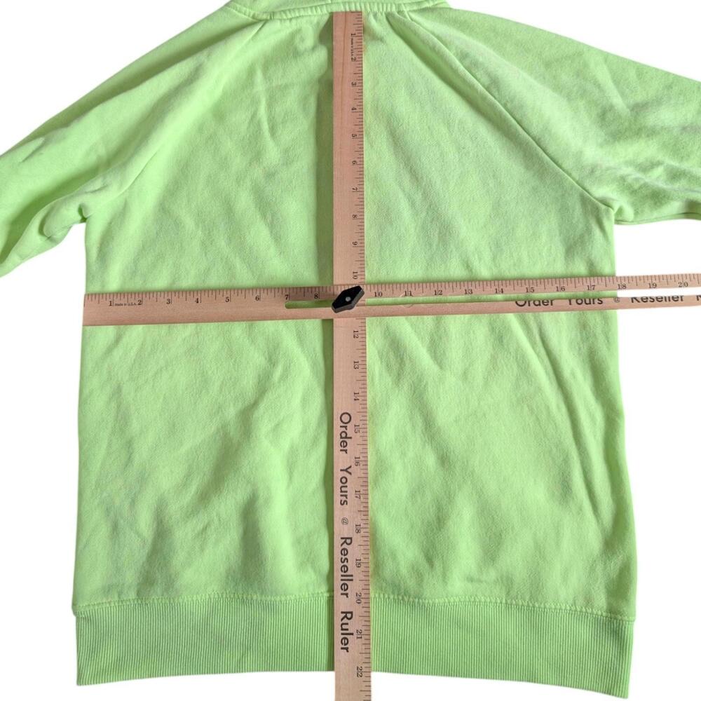 Champion Hoodie Youth XL Neon Green Pullover Embroidered Logo Kangaroo Pocket - Picture 3 of 5